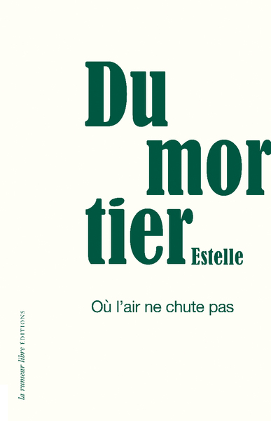 Où l'air ne chute pas - Estelle Dumortier