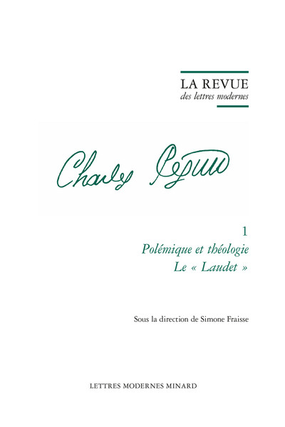 La Revue Des Lettres Modernes, Polémique Et Théologie Le « Laudet »