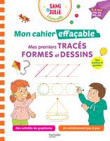 Sami et Julie Maternelle - Mon cahier effaçable - Mes premiers tracés, formes et dessins (2-6 ans)