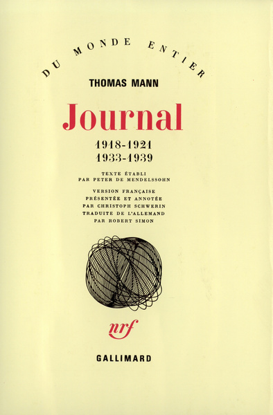 Journal / Thomas Mann. Volume 1918