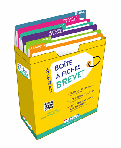 Boîte À Fiches Brevet, 180 Fiches Pour Réussir !