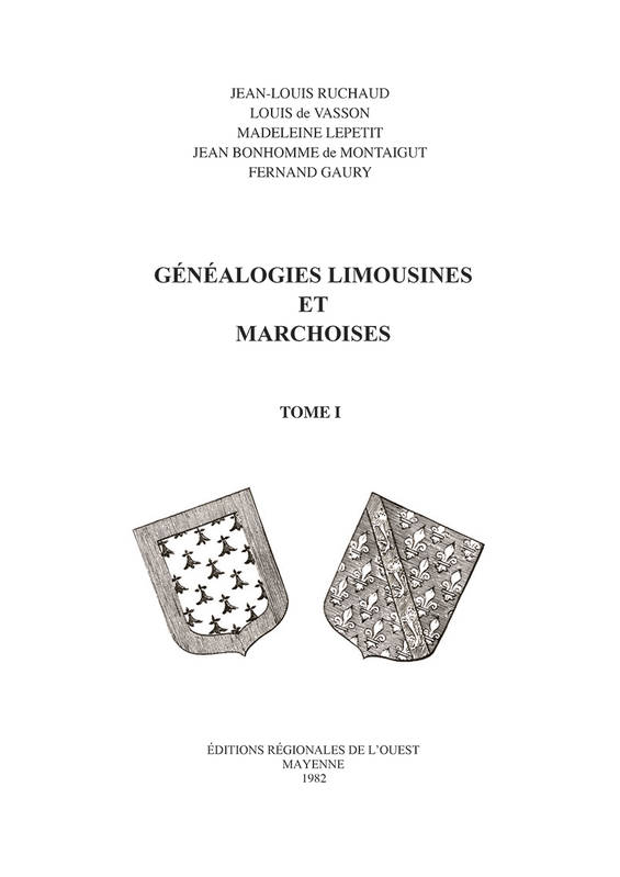 Généalogies Limousines et Marchoises T01