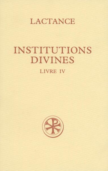 Sc 377 Institutions Divines, Livre Iv