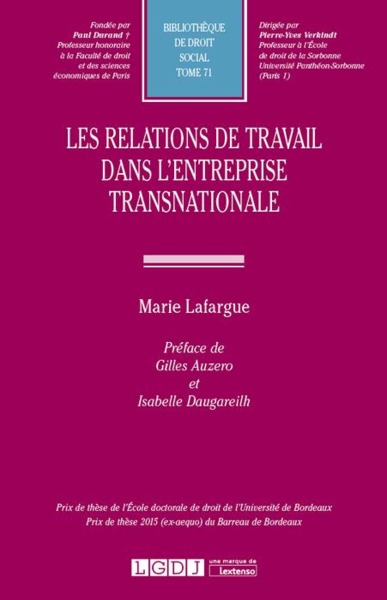 Les Relations De Travail Dans L'Entreprise Transnationale