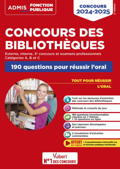 Concours des bibliothèques - Catégories A, B et C - 190 questions pour réussir l'oral - Stéphanie Besançon, Albane Lejeune