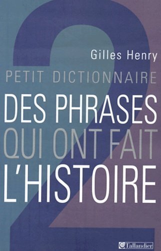 Petit dictionnaire Volume 2