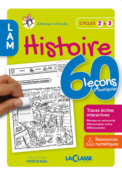 60 Lecons A Manipuler En Histoire  Cycle 2 Et 3 (Livre + Ressources Numériques)