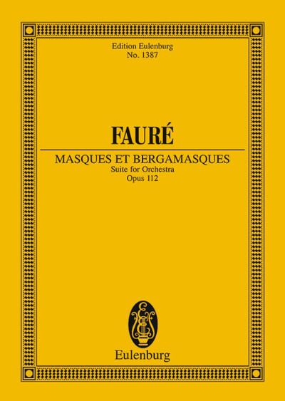 Eulenburg Miniature Scores Volume 112 - Gabriel Fauré