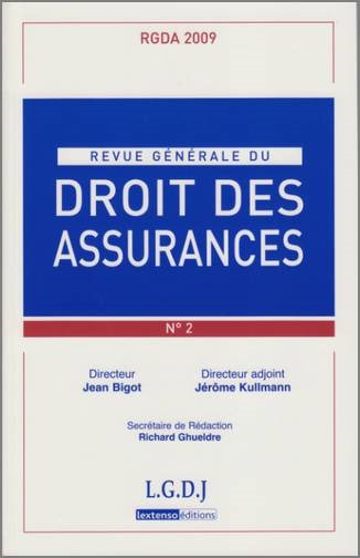 Revue Generale De Droit Des Assurances N 2 - 2009 - Collectif