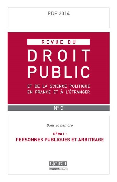 Revue Du Droit Public N 3 2014 - Collectif