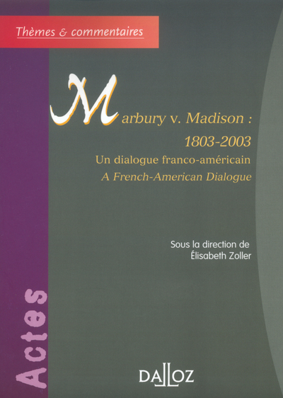 Marbury v. Madison : 1803-2003