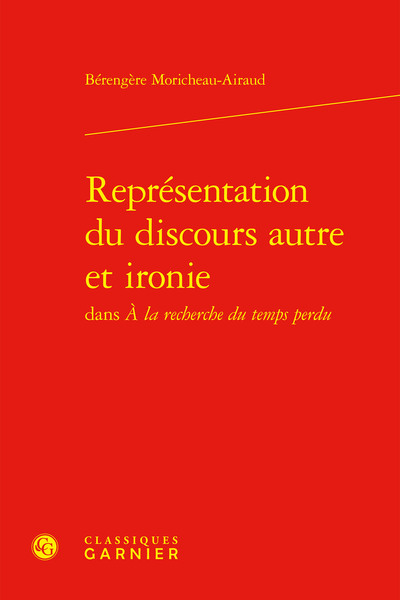 Représentation du discours autre et ironie