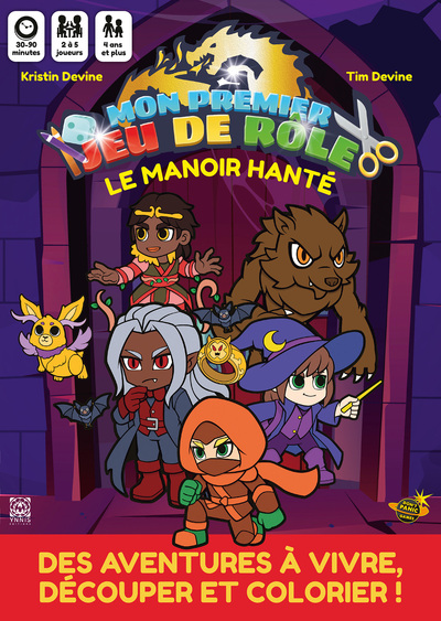 2 - Le Manoir hanté, mon premier jeu de rôle, une aventure à colorier