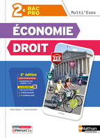 Multi'exos - Economie-Droit 2de Pro Bac Pro Tertiaires - 2024 - Pochette - élève - + iManuel