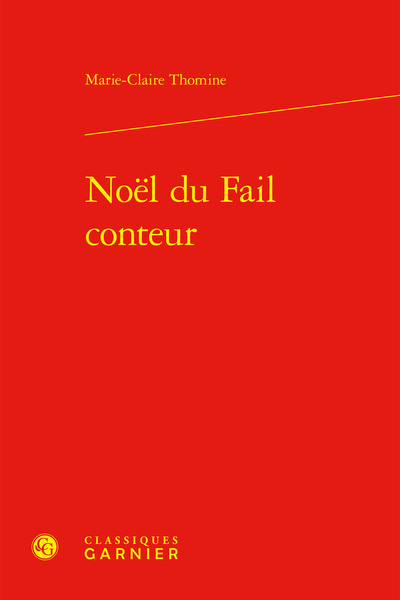 Noël du Fail conteur