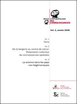 Revue Anthropologie des connaissances