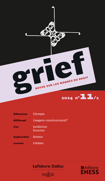 Grief, revue sur les mondes du droit, n° 11/1