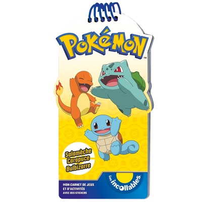 Pokémon - Mon carnet de jeux et d'activités avec stickers - Salamèche, Carapuce et Bulbizarre - Xxx