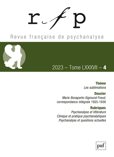 Revue Française de Psychanalyse Volume 87