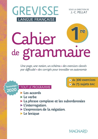 Cahier Grevisse 1re (2022)