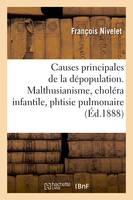 Étude sur trois causes principales de la dépopulation en France