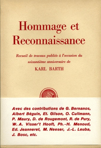 Hommage Reconnaissance A Barth