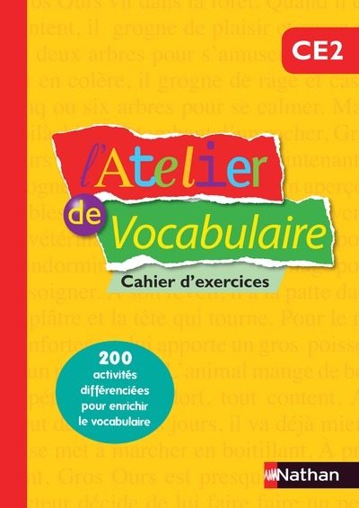 L'Atelier de Vocabulaire - cahier exercices - CE2 - La Haye Fanny de