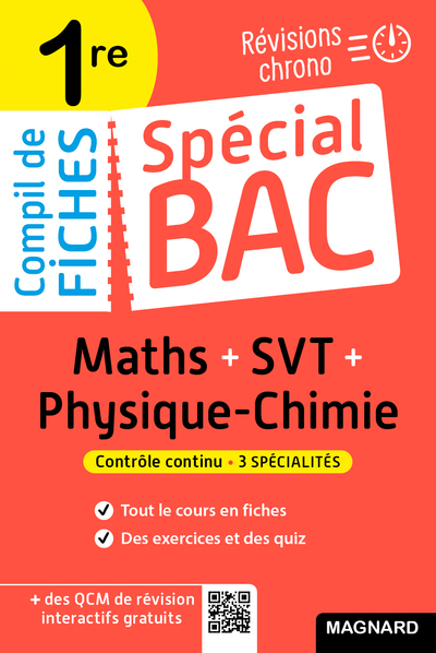 Spécial Bac Compil de Fiches Maths-Physique-Chimie-SVT 1re Bac 2025