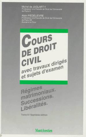 Cours De Droit Civil. Volume 2