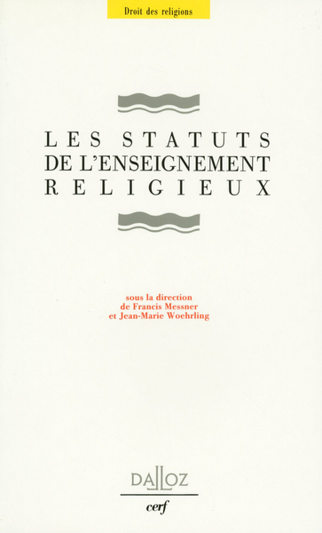 Les Statuts De L'Enseignement Religieux