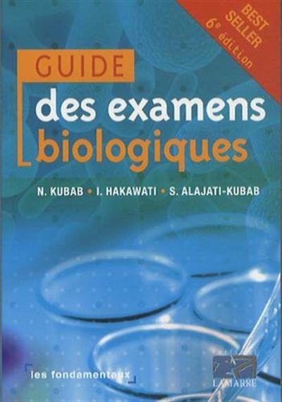 Guide des examens  biologiques