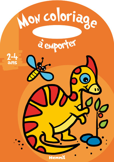 Mon coloriage à emporter (2-4 ans) (Dino orange) - Marie-Anne Didierjean