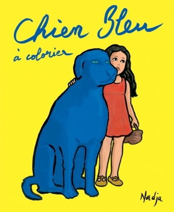 chien bleu a colorier