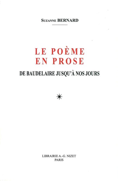 Le poÃ¨me en prose