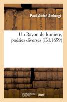 Un Rayon de lumière, poésies diverses - Ambrogi