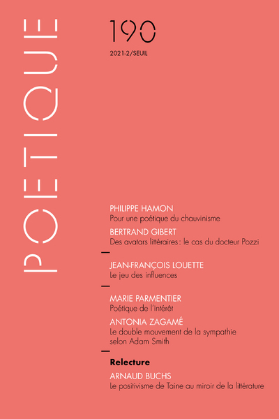 Poétique - N° 190