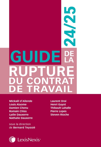 Guide de la rupture du contrat de travail 24/25