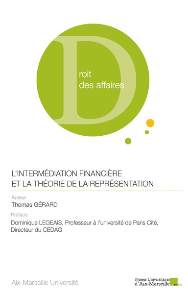 L’intermédiation financière et la théorie de la représentation - Thomas GÉRARD