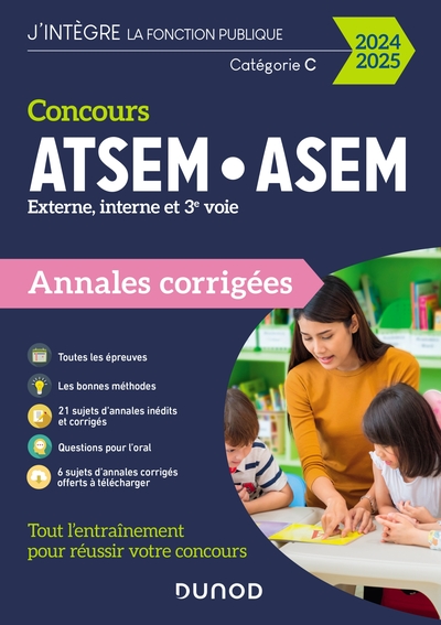 Concours ATSEM/ASEM - Annales corrigées - 2024-2025 - Corinne Pelletier