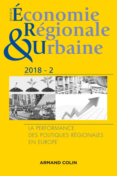 Revue d'économie régionale et urbaine N° 2/2018 Volume 2