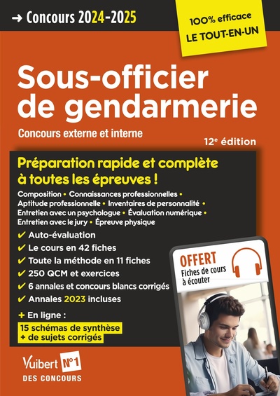 Concours Sous-officier de gendarmerie - Préparation rapide et complète à toutes les épreuves - Annales 2023 - Thibaut Klinger, Bernadette Lavaud, François Lavedan, Olivier Sorel