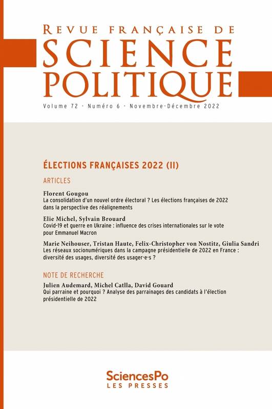 Revue Française De Science Politique T72-6