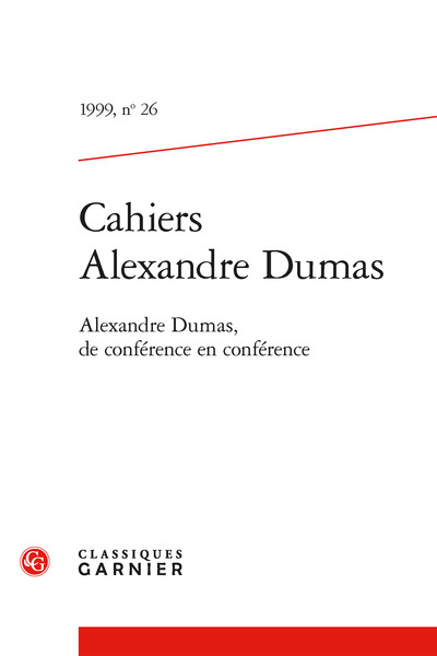 Cahiers Alexandre Dumas