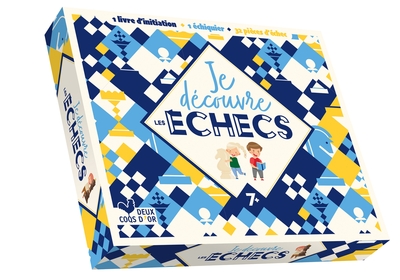 Je découvre les échecs - coffret avec plateau de jeu et méthode d'apprentissage