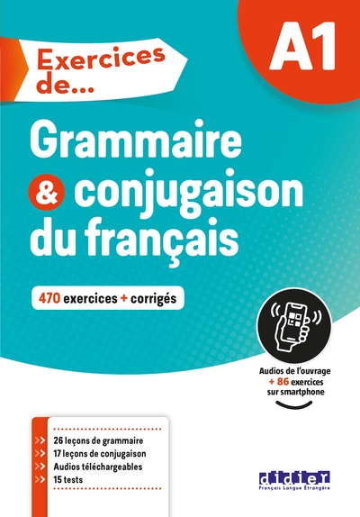 Exercices de... Grammaire et conjugaison A1 - Livre + didierfle.app - Violette Petitmengin