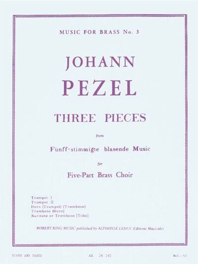 3 Pieces-5 Part Brass Music - Pezel