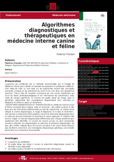 algorithmes diagnostiques et thérapeutiques en médecine interne canine et féline