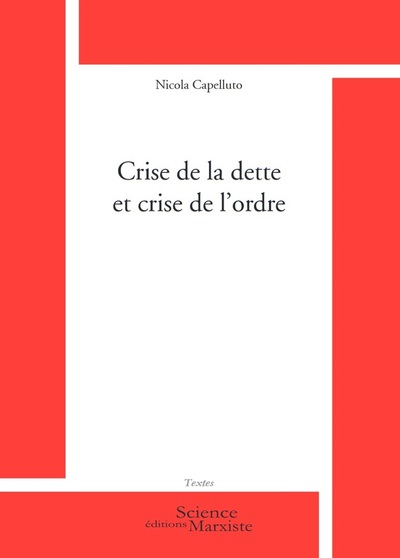 Crise de la dette et crise de l'ordre