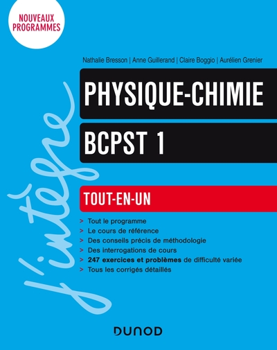 Physique-Chimie Tout-en-un BCPST 1re année - Anne Guillerand