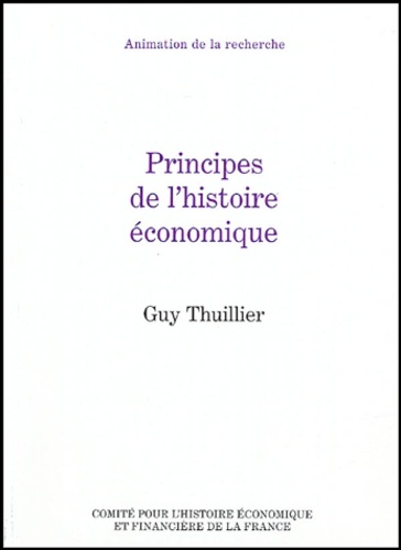 Principes de l'histoire économique